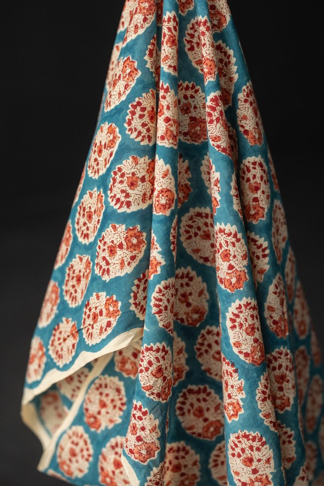 Jolie Indian Block Print Cotton Remnant