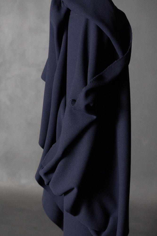 Towner Navy Wool Coating Remnant