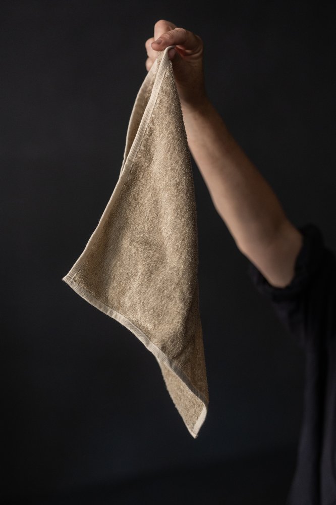 linen exfoliating cloth