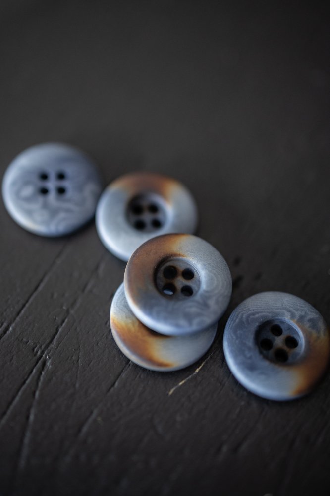 Denim Blue Corozo Button