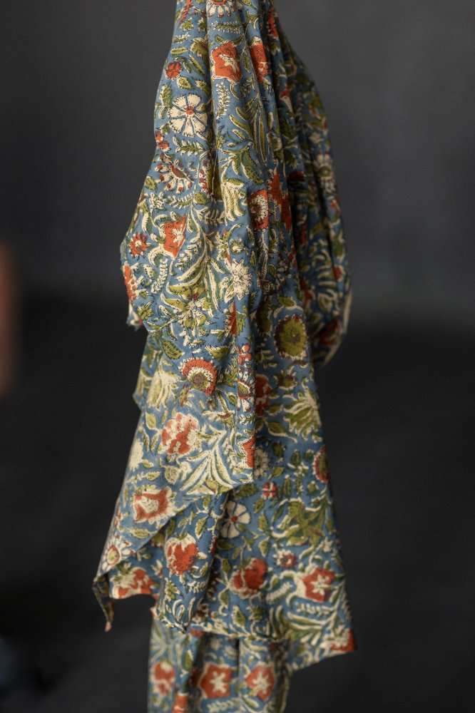 Floreat Indian Block Print Cotton