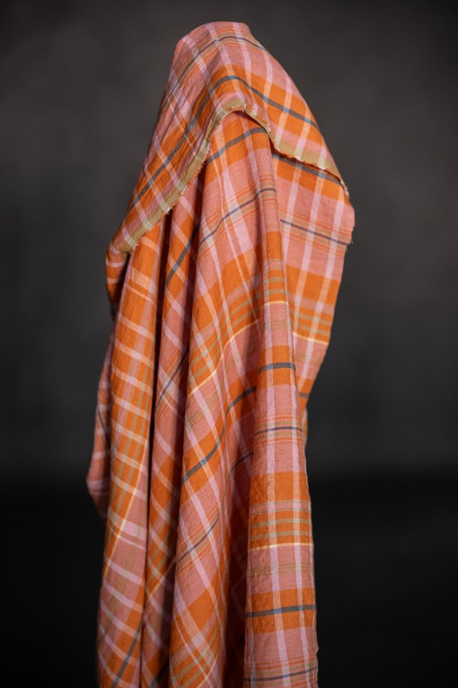 Daphne Check European Laundered Linen